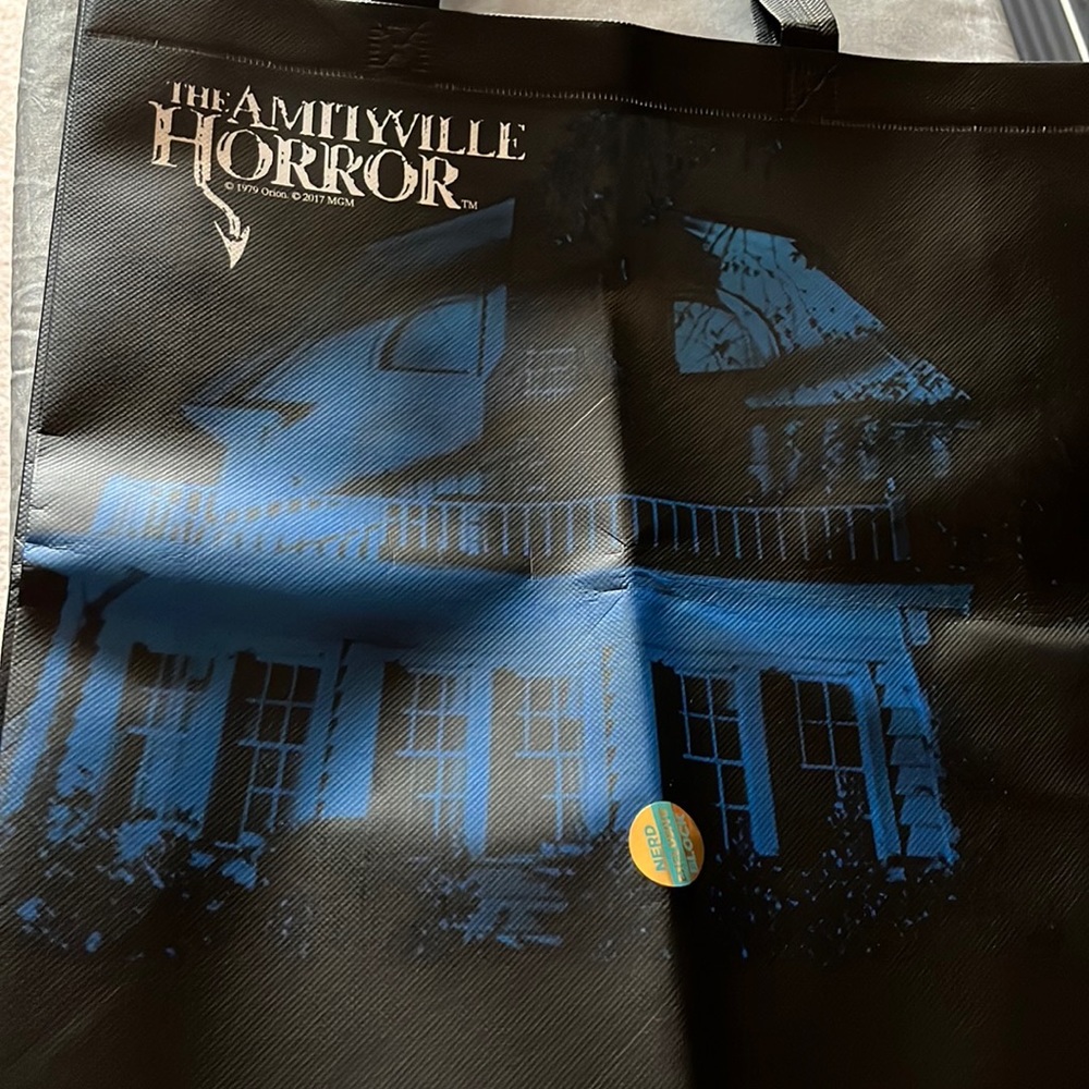 The Amityville Horror narrow tote nerd block